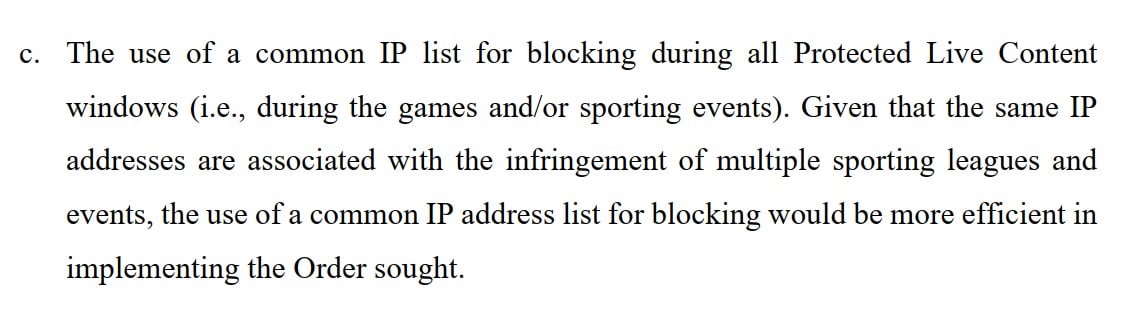 common blocklist