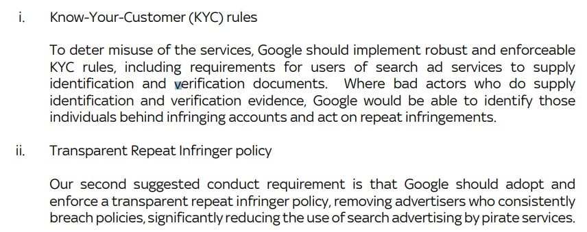 Proposed Conduct Requirements