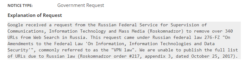 russia takedown